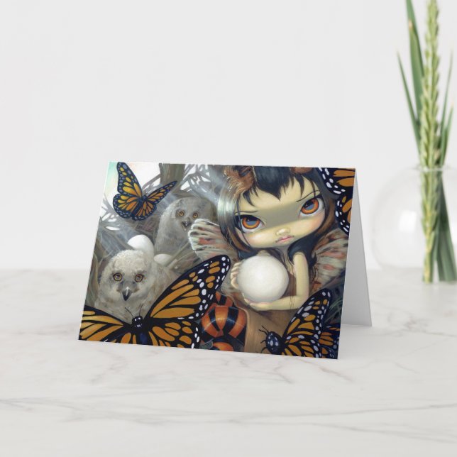 "Owlyn cartão no ninho" (Frente)