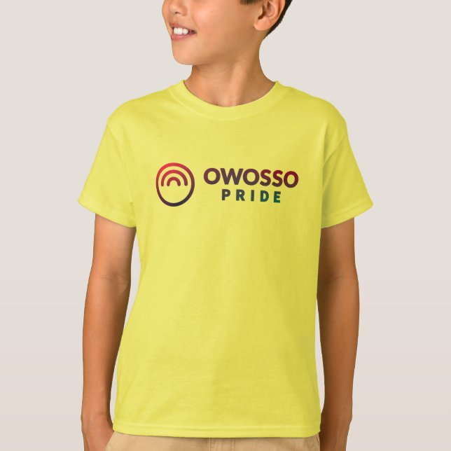 Owosso Pride Kids Size T-Shirt (Frente)
