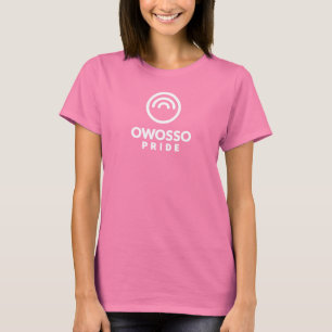 Owosso Pride Womens Logotipo Branco T-Shirt