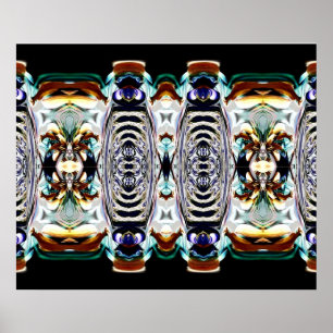 Oxidação e poster preto do design do Fractal
