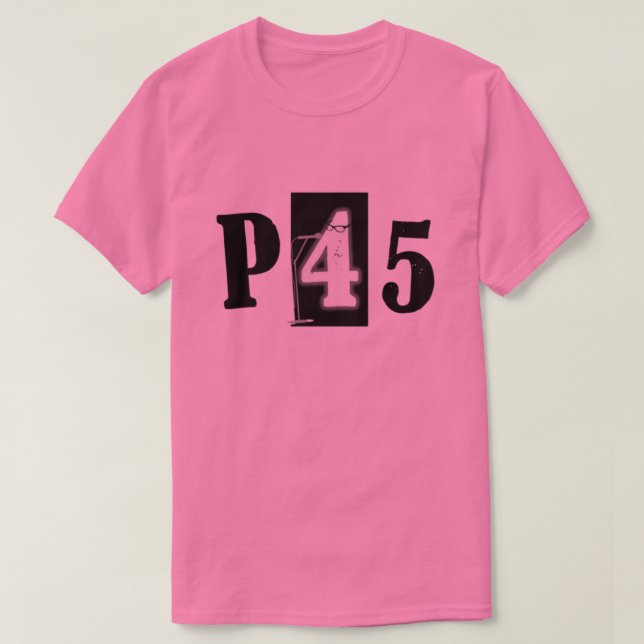 P45 Band Pink T-Shirt (Frente do Design)