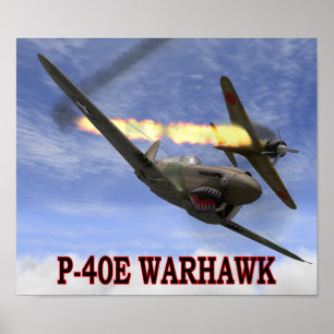 P-40 WARHAWK contra o POSTER A6M2 ZERO