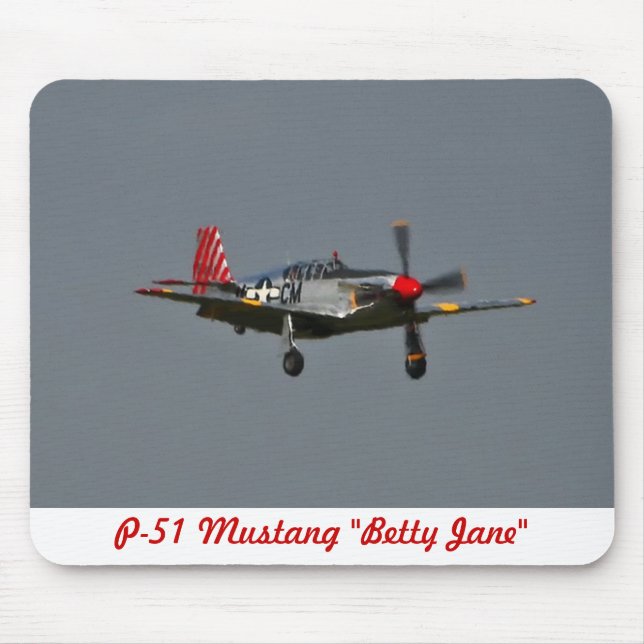P-51 mustang Betty Jane Mousepad (Frente)