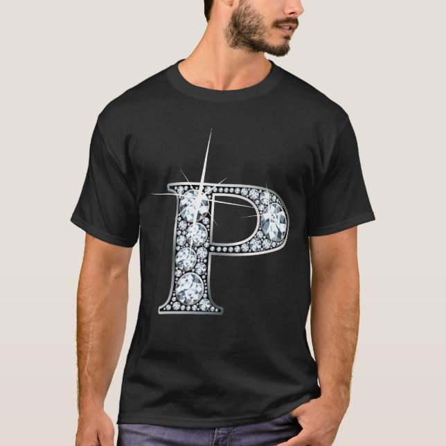 "P" Diamond Bling T-Shirt (Frente)
