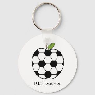 P.E. Chaveiro do professor - bola de futebol Apple