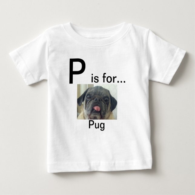 P é para… a camisa do Pug (Frente)