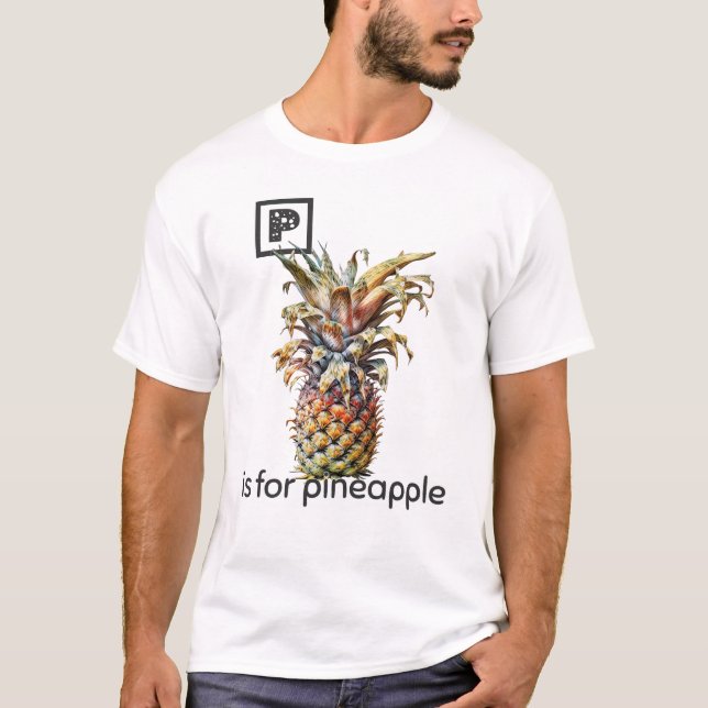 P é para o T-Shirt de abacaxi (Frente)
