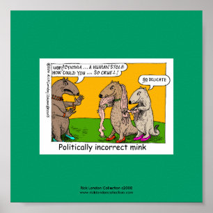 P.I. Cartoon Mink (Buraco Humano) com Impressão