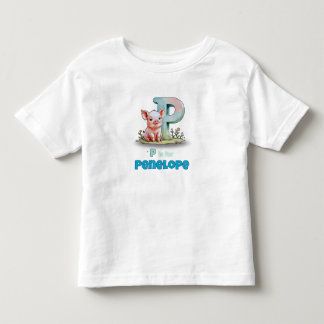 P is for Penelope - Personalized Toddler T-Shirt