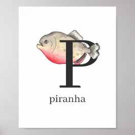 P para Piranha Poster