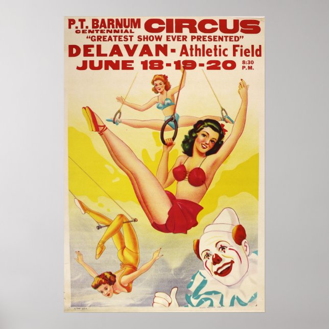 P.T. Barnum Centennial Circus Poster (Frente)