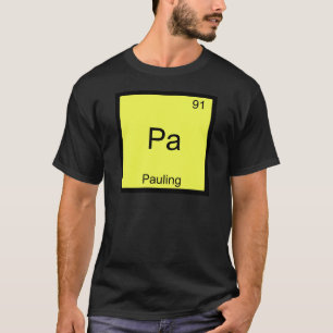 Pa - Camiseta Engraçada Símbolo Elemento Químico P
