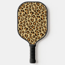 Pá-Pickleball na Impressão Leopardo, Impressão Ani