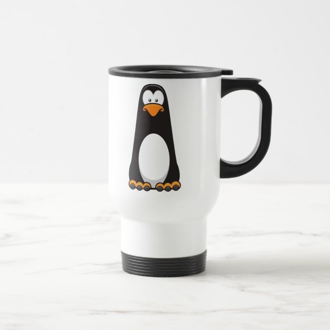Pablo a caneca de viagem pensativa do pinguim (Direita)