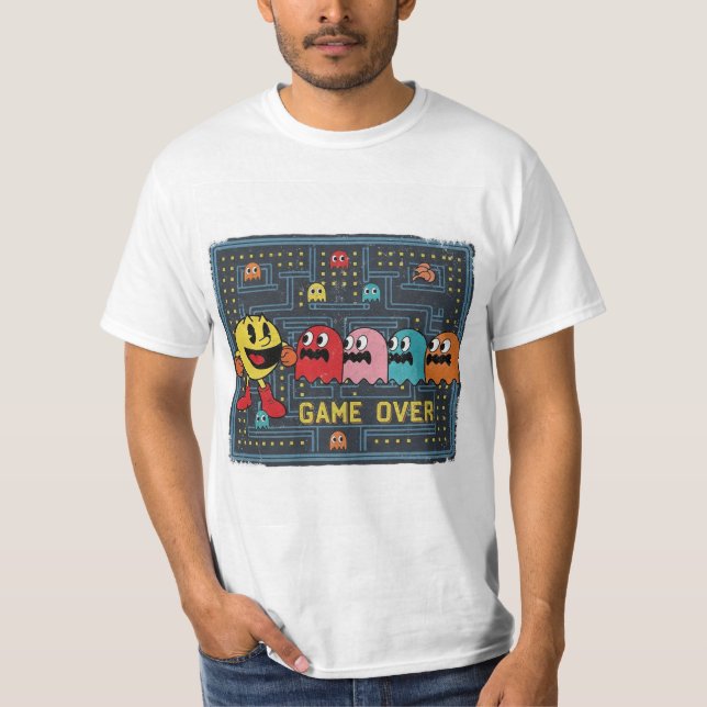 Pac-Man Game Over T-Shirt – Retro Arcade Gaming Te (Frente)