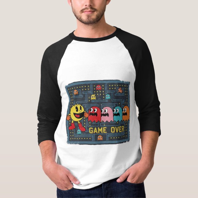 Pac-Man Game Over T-Shirt – Retro Arcade Gaming Te (Frente)