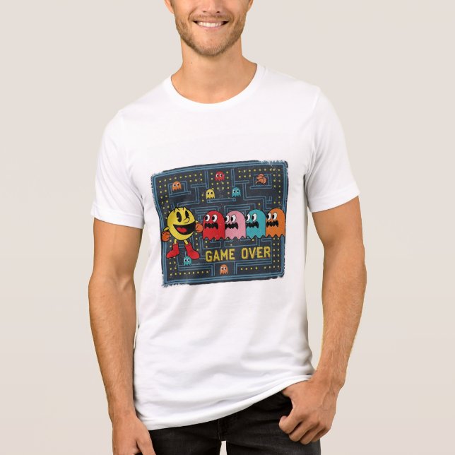 Pac-Man Game Over T-Shirt – Retro Arcade Gaming Te (Frente)