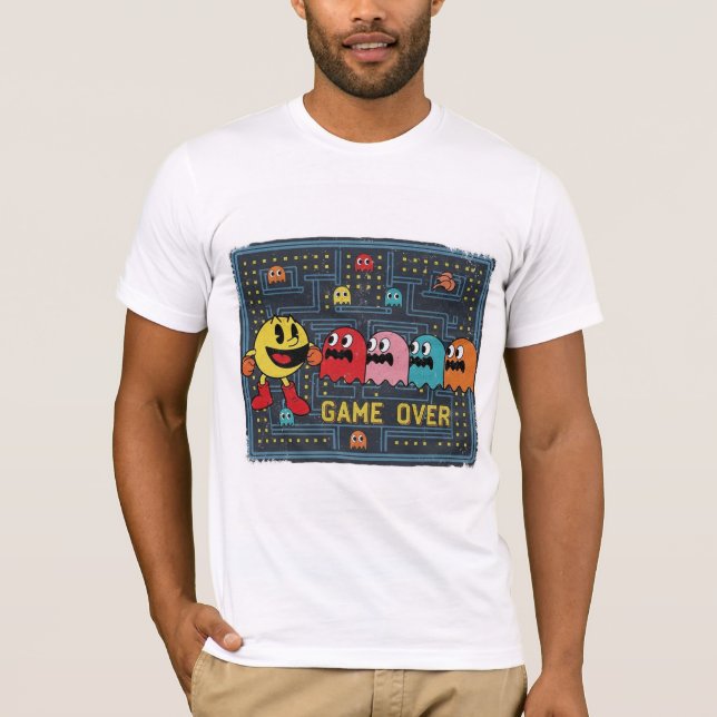 Pac-Man Game Over T-Shirt – Retro Arcade Gaming Te (Frente)