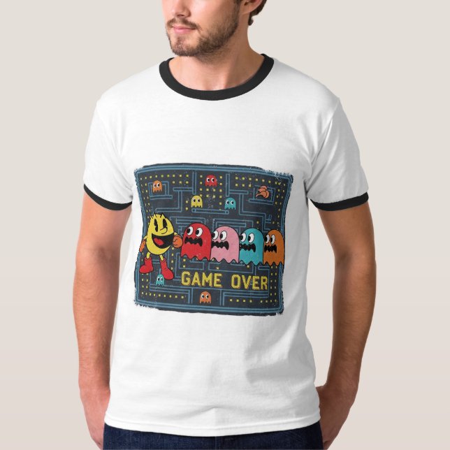 Pac-Man Game Over T-Shirt – Retro Arcade Gaming Te (Frente)