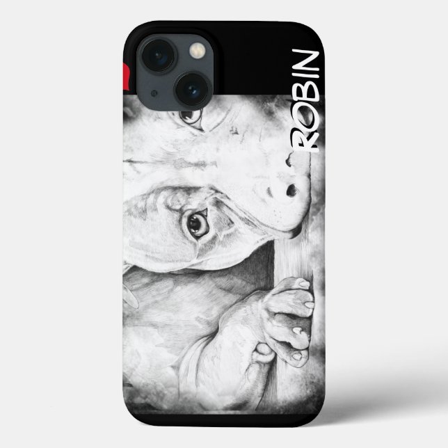 Pacientemente esperando com coração vermelho (Verso)