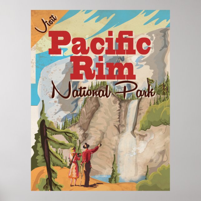 Pacific Rim Canada National Park Poster de férias (Frente)