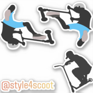 Pacote adesivo do patinete de estilo livre 1