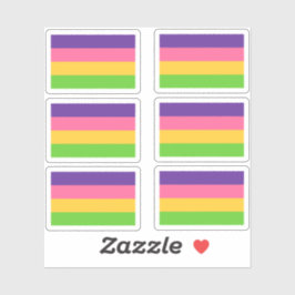 Pacote de Adesivos da Bandeira Lésbica Sáfica Incl