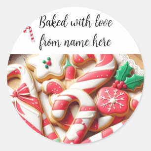 Pacote de Adesivos de Biscoitos Caseiros de Natal