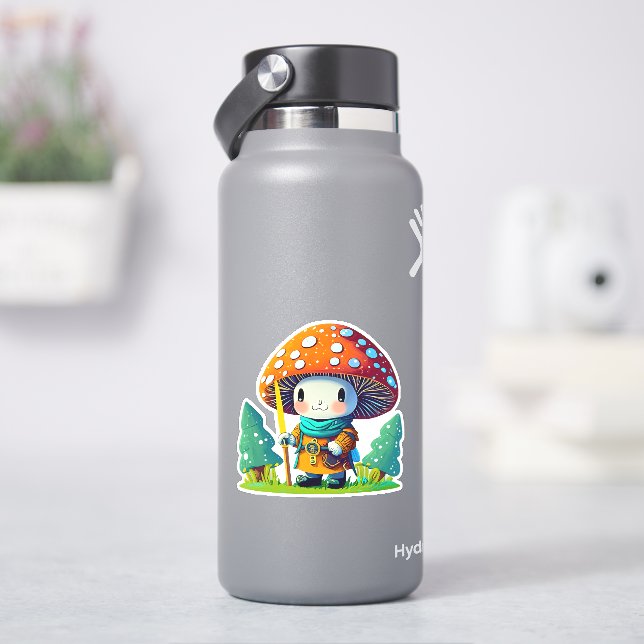 Pacote de adesivos de cogumelos fofos (HidroFlask)
