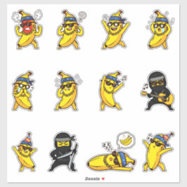 Pacote de Adesivos de Emoji de Banana Tatuada Lega