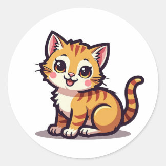 Pacote de Adesivos de Gatinho Adorável