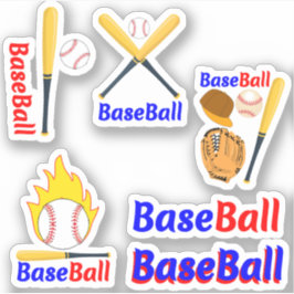Pacote de Adesivos de Jogador de Beisebol
