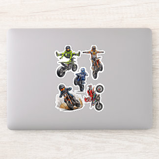 Pacote de Adesivos de Manobras de Moto de Terra Su