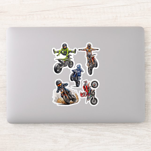 Pacote de Adesivos de Manobras de Moto de Terra Su (Computador)