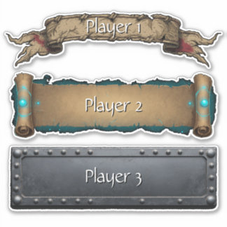 Pacote de Adesivos de Placa de Nome de Fantasia RP