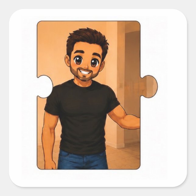 Pacote de Adesivos de Puzzle de Família Combinada (Frente)