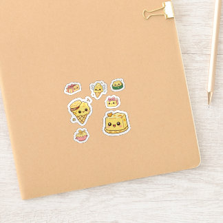 Pacote de Adesivos de Queijo Kawaii Fofo 