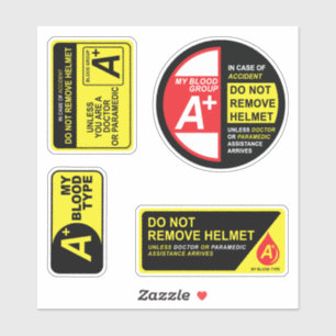 Pacote de Adesivos Do Meu Sangue Tipo A Plus