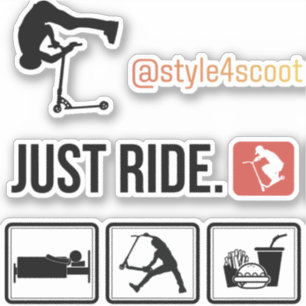 Pacote de adesivos do patinete de estilo livre 2