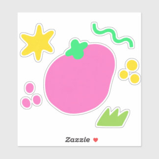 pacote de adesivos retrô kawaii