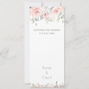 Pacote de Convite para Casamento de Rosas Blushing