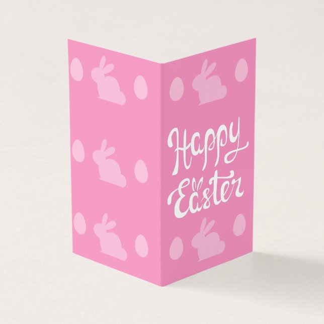 Pacote de Felzs pascoa rosa de 25 miniplacas (Exterior)