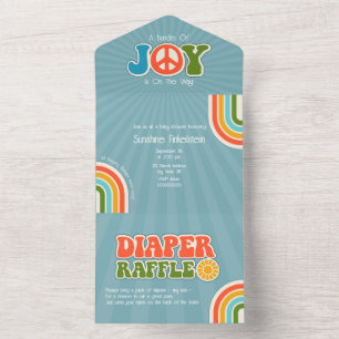 Pacote de Joy Peace Blue Fralda Raffle