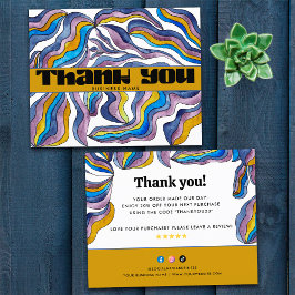 Pacote de Negócios Roxo Azul Groovy Retrô Inserir