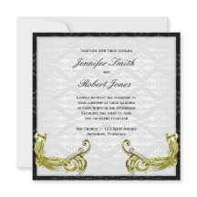 Pacote de Ouros no Convite para Casamentos tema da