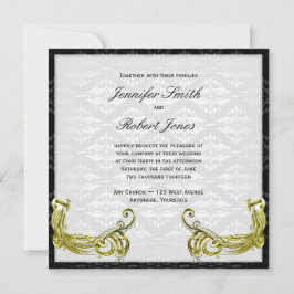 Pacote de Ouros no Convite para Casamentos tema da