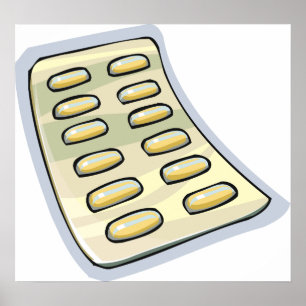 Pacote De Poster De Medicamento De Pílulas
