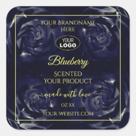 Pacote de produto Floral Etiquetas Rosas azuis esc