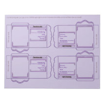 Pacote de Sementes roxo Bloco de Notas Faça-Você-M