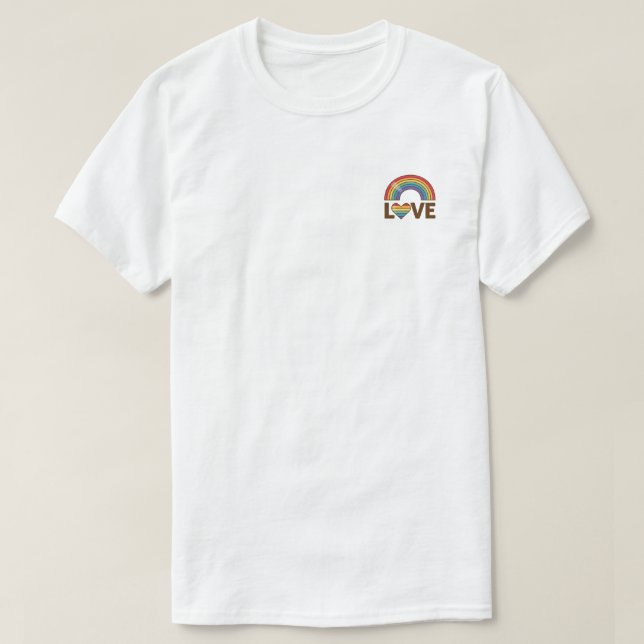Pacotes de Períodos - Camisa T - Amor LGBTQ (Frente do Design)